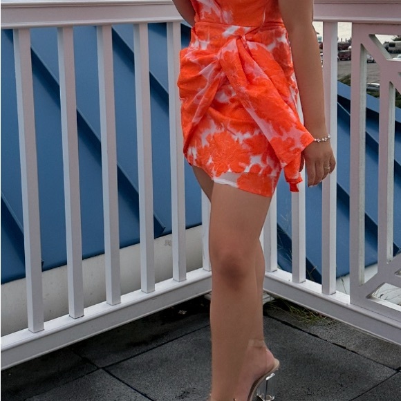 Dresses & Skirts - Vibrant Orange Tie-Dye Dress